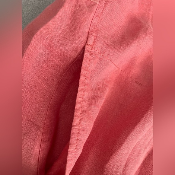 [34/S]Sandwich Linen Spiced Coral LS Shift Dress - Picture 4 of 10